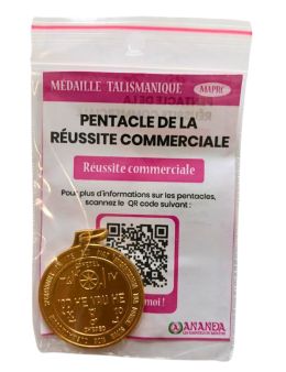 Pentacle de réussite commerciale - Médaille talismanique - 3cm