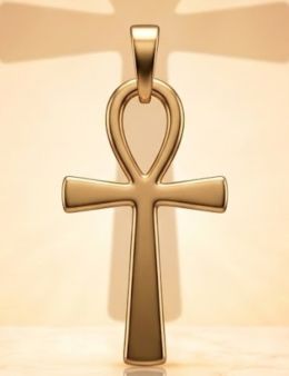Croix d'Ankh - Médaille talismanique - 3cm