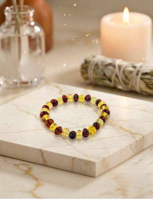 Bracelet Ambre - 8 mm 