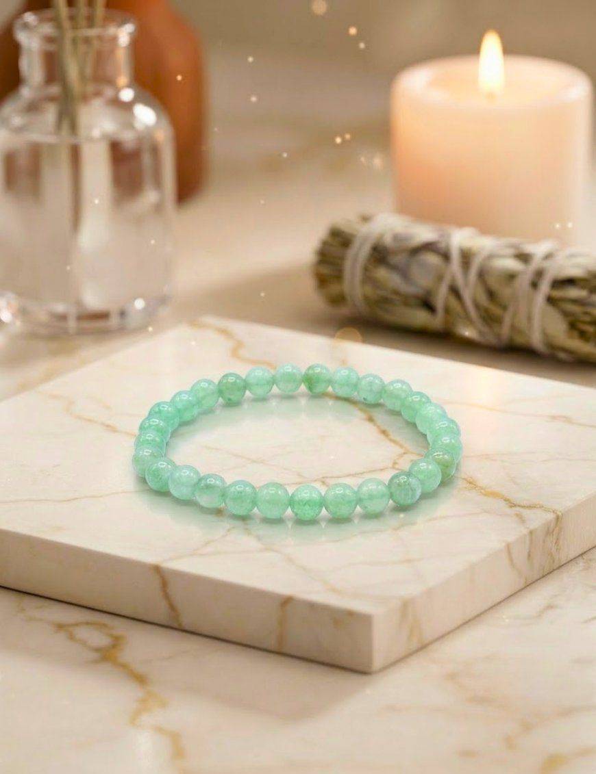 Bracelet Aventurine Verte perles 6mm