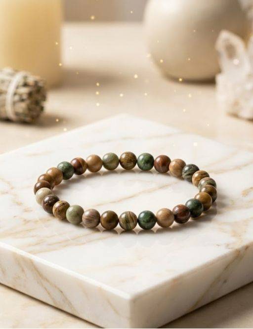 Bracelet Liberite perles 6mm
