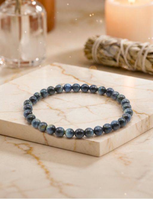 Bracelet Oeil de Faucon 'AA' perles 6mm