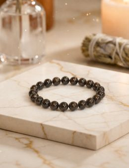 Bracelet perles 8mm - Grenat rouge