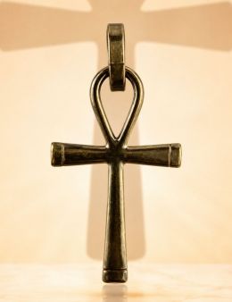 Croix d'Ankh - Médaille talismanique - Doré - 2cm