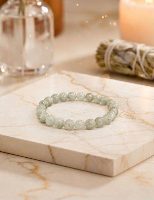 Bracelet perles 8mm - Pierre de lune