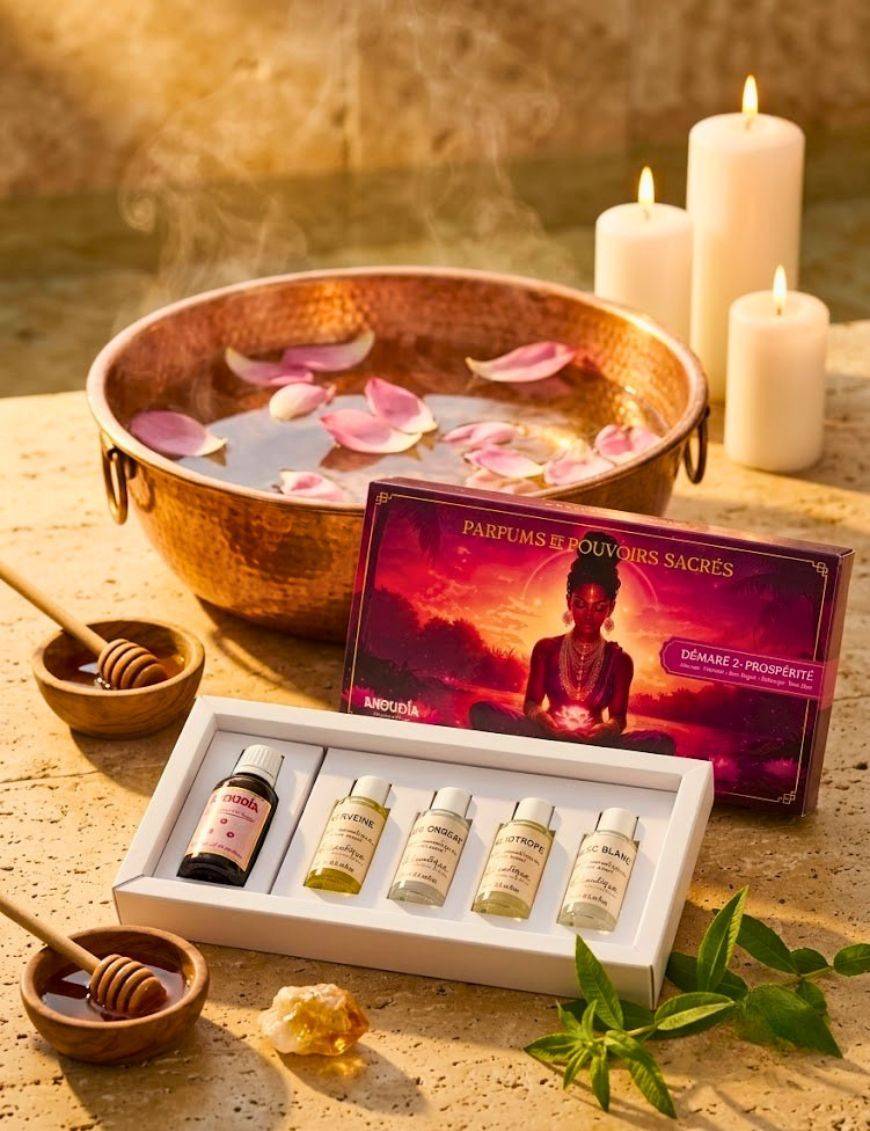 Bain Démaré - Succès et Réussite - 2e bain - Coffret de Parfums Anoudia