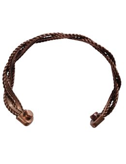 Bracelet en Cuivre – Tresse d’Éternité
