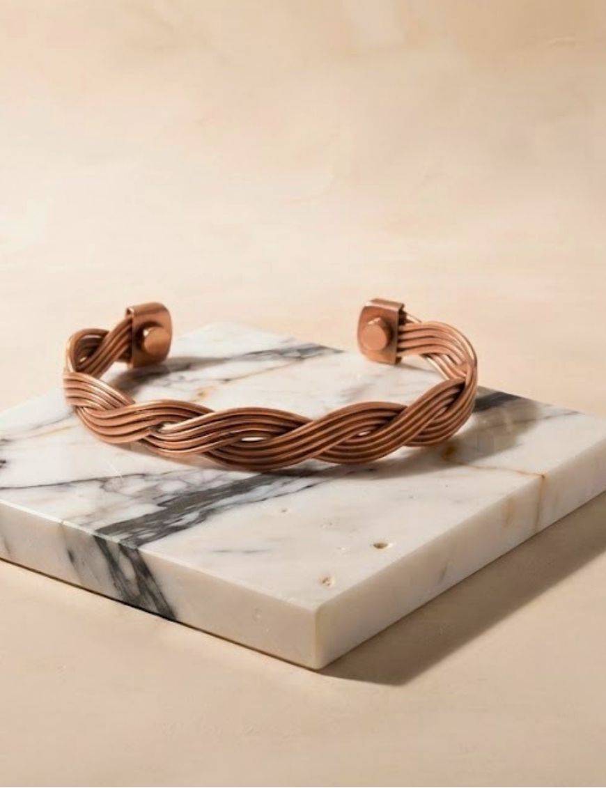 Bracelet Magnétique en Cuivre – Onde Infinie