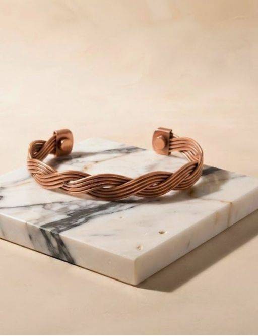 Bracelet Magnétique en Cuivre – Onde Infinie
