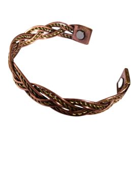 Bracelet Magnétique en Cuivre – Tresse Celtique