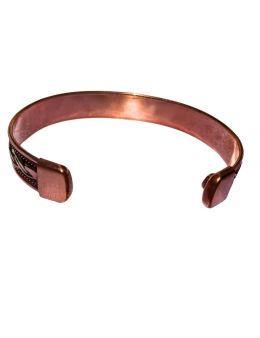 Bracelet Magnétique en Cuivre – Arabesque Dorée Bracelet Magnétique en Cuivre – Arabesque Dorée