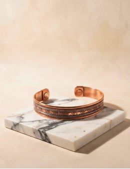 Bracelet magnétique en cuivre Éléphants Porte-Bonheur, chance et sagesse