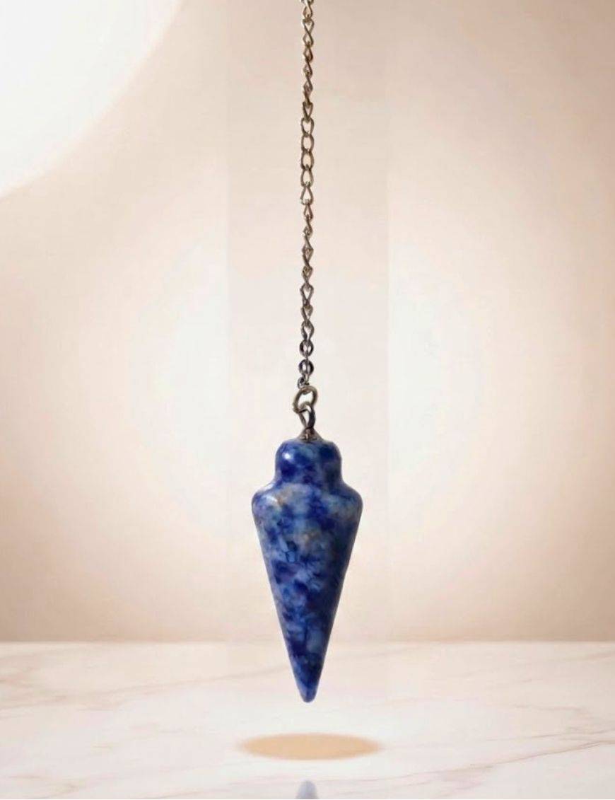Pendule divinatoire Sodalite conique 3cm | Clarté & radiesthésie