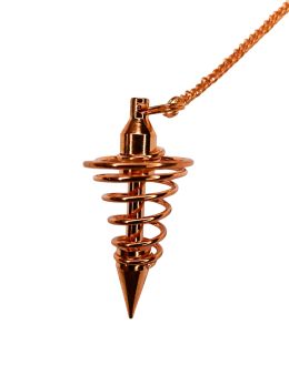 copy ofPendule divinatoire métal Spirale cuivrée avec chaîne cuivrée