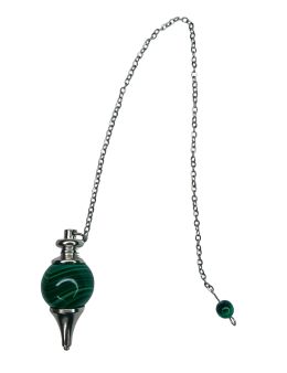 Pendule goutte malachite : transformation & radiesthésie