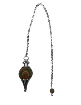 Pendule Goutte Unakite 4cm