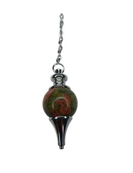 Pendule Goutte Unakite 4cm