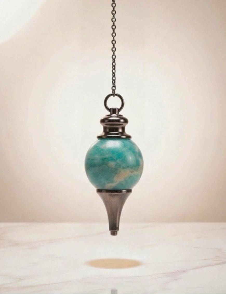 Pendule amazonite : espoir & radiesthésie intuitive