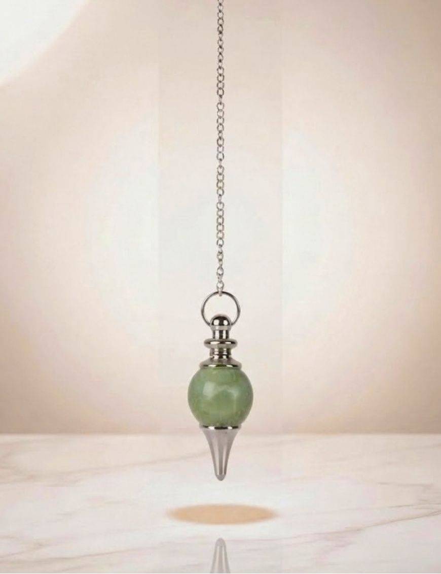 Pendule jade verte : sagesse & harmonie divinatoire & radiesthésie