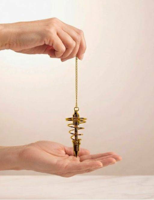 Pendule spirale dorée petit modéle | Radiesthésie