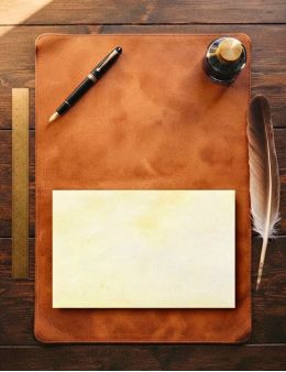 Parchemin agneau A7 fait main : peau douce pour amulettes