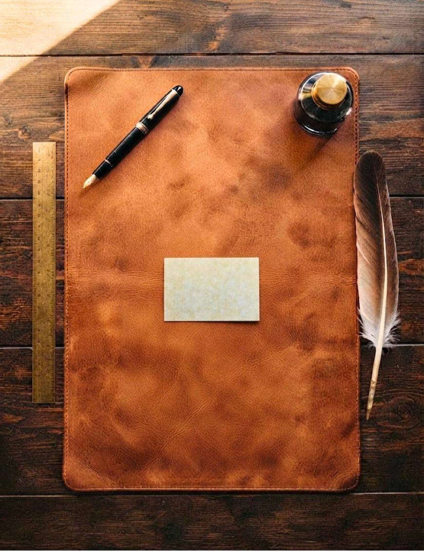 Parchemin végétal 9,5x7 fait main : feuillet d'initiation