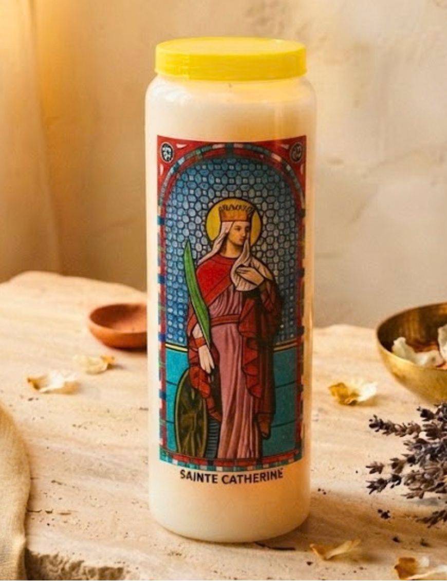 Neuvaine vitrail Sainte Catherine : 9 jours, vœux du cœur