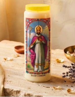 Neuvaine vitrail : Saint Cyprien
