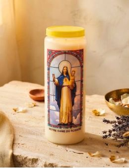 Neuvaine vitrail : Notre Dame du Rosaire