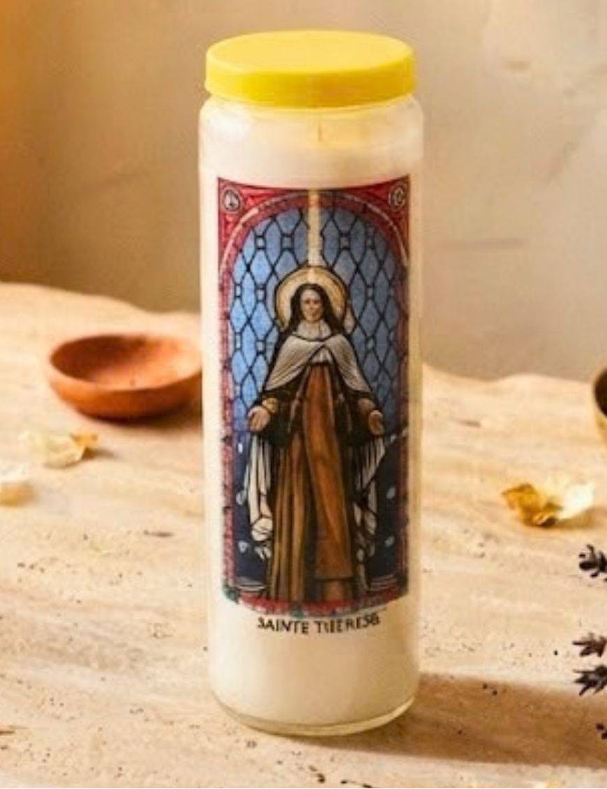 Neuvaine vitrail Sainte Thérèse : 9 jours de prière, roses