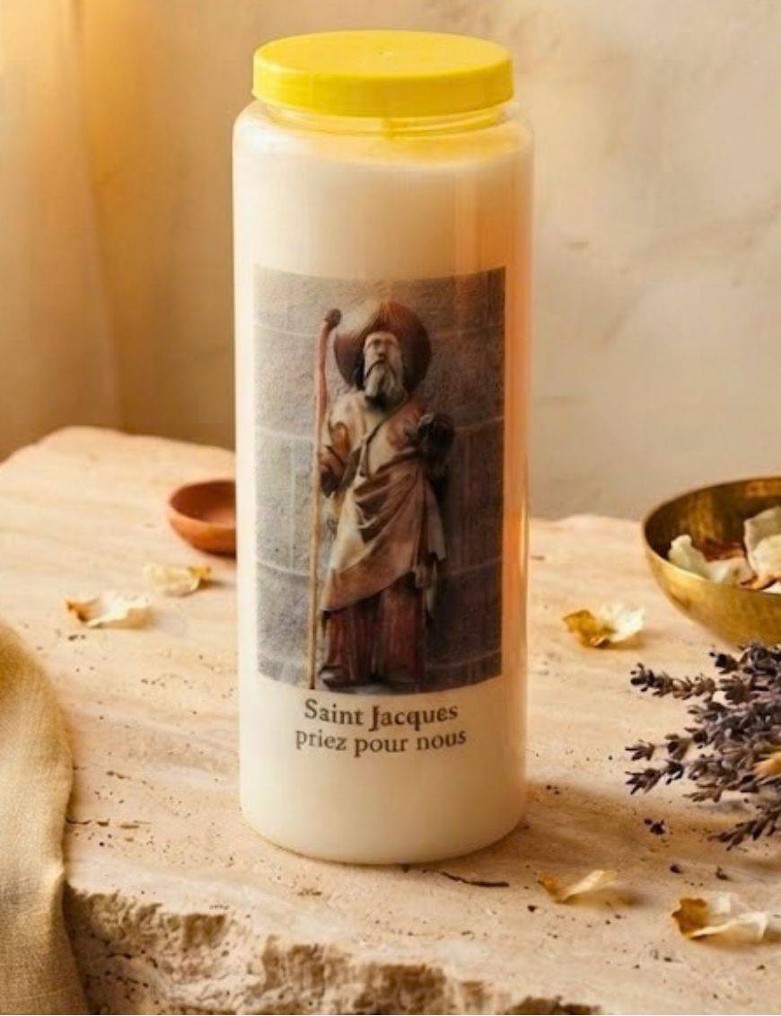 Bougie de neuvaine St Jacques