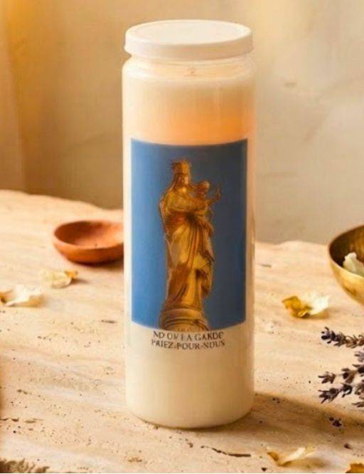 Bougie de neuvaine ND Garde + prière