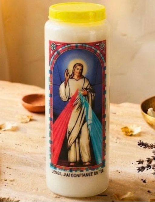 Neuvaine vitrail Jésus j'ai confiance en toi : miséricorde