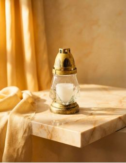 Lanterne en verre losange rechargeable