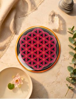 Fleur de vie splendeur terrestre - Symbole 3D autocollant