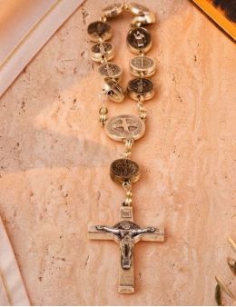 Dizainier Saint Benoît en métal argenté