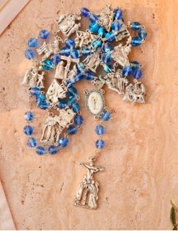 Chapelet en verre bleu, chemin de croix