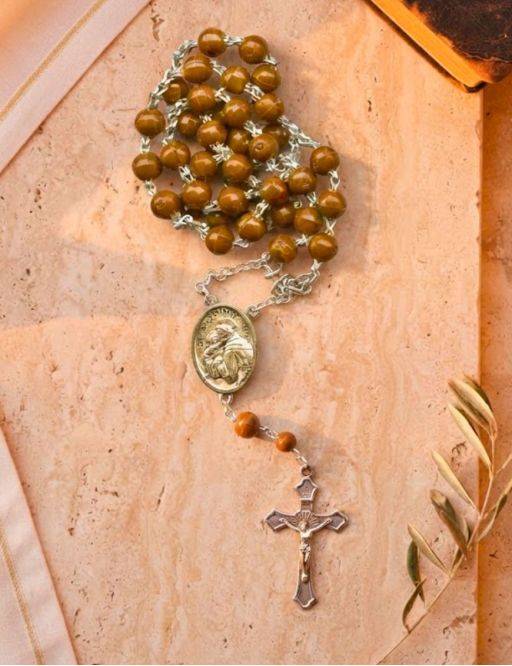 Chapelet de saint Antoine de Padoue, grains plastique