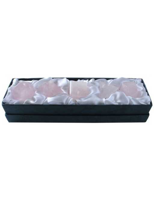 Solides de platon quartz rose