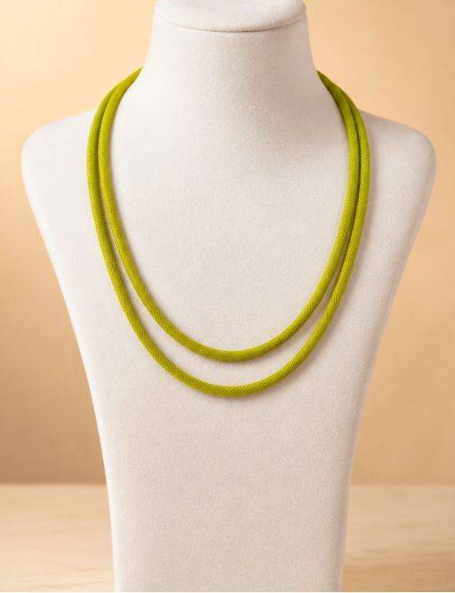 Collier/Chaîne métal - 60 cm - Jaune 