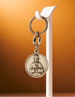 Porte-clé Saint Curé d'Ars - Acier
