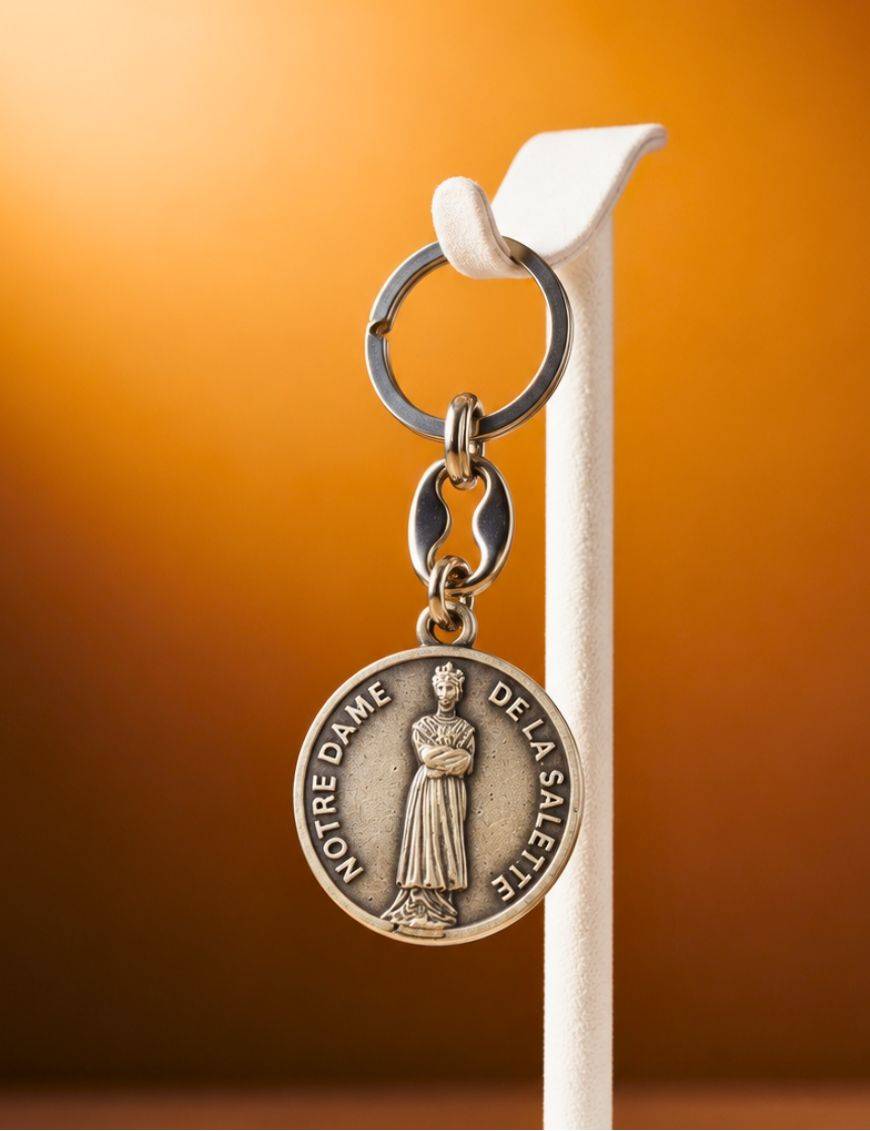 Porte-clé Notre Dame de Salette - Acier