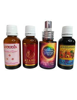 Pack 4 pardums de pouvoir Azaria Anoudia Aoussarabia brule d aure