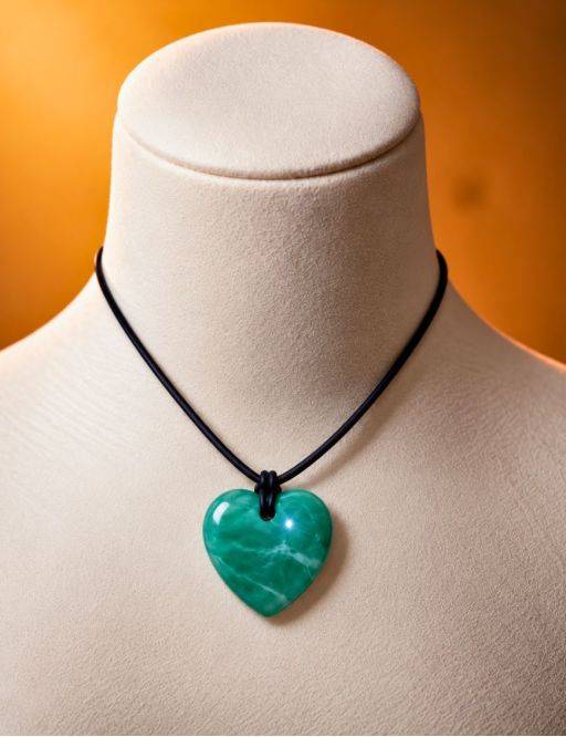 Pendentif coeur Zodiac Gémeaux Chrysocolle