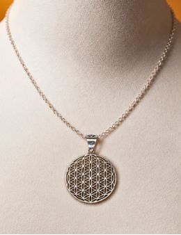 Pendentif Argent - Fleur de vie - 30 mm