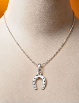 Pendentif argent fer à cheval