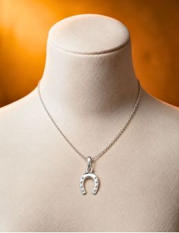 Pendentif argent fer à cheval