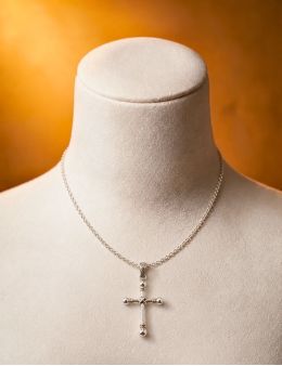 Pendentif croix chrétienne argent 925