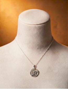 Pendentif pentagramme Argent - Serpent