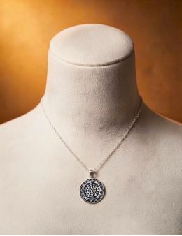 Pendentif Sri Yantra argent 925 30 mm | Méditation